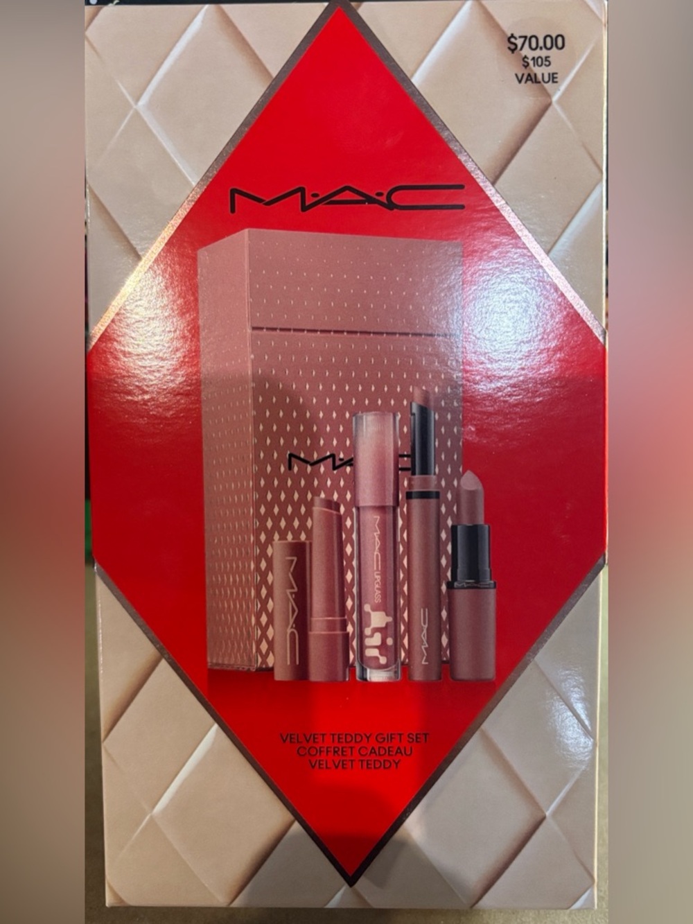 ⭐️ MAC Velvet Teddy Lip Gift Set - Pinky Nude